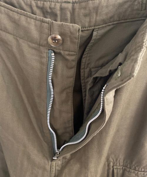 COMME des GARCONS HOMME（コムデギャルソン オム）COMME des GARCONS HOMME (コムデギャルソン オム) リネン混カーゴパンツ オリーブ サイズ:Sの古着・服飾アイテム