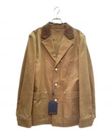 LOUIS VUITTON（ルイ ヴィトン）の古着「テーラードワークウェアコットンキャンバスジャケット」｜ブラウン