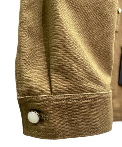 LOUIS VUITTON（ルイ ヴィトン）LOUIS VUITTON (ルイ ヴィトン) テーラードワークウェアコットンキャンバスジャケット ブラウン サイズ:48の古着・服飾アイテム