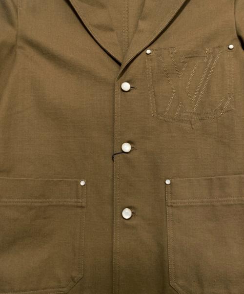 LOUIS VUITTON（ルイ ヴィトン）LOUIS VUITTON (ルイ ヴィトン) Workwear Cotton Canvas Jacket ブラウン サイズ:48の古着・服飾アイテム
