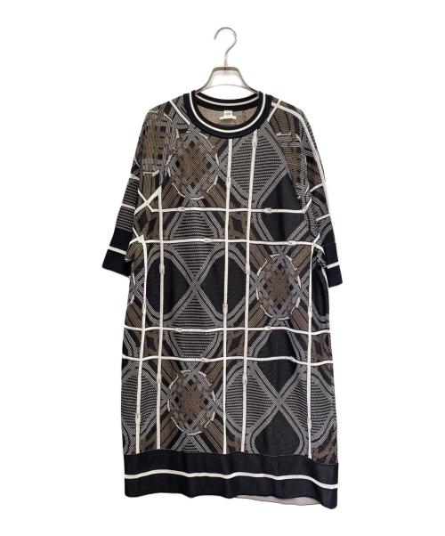 HERMES（エルメス）HERMES (エルメス) ニットワンピース ブラック サイズ:38の古着・服飾アイテム
