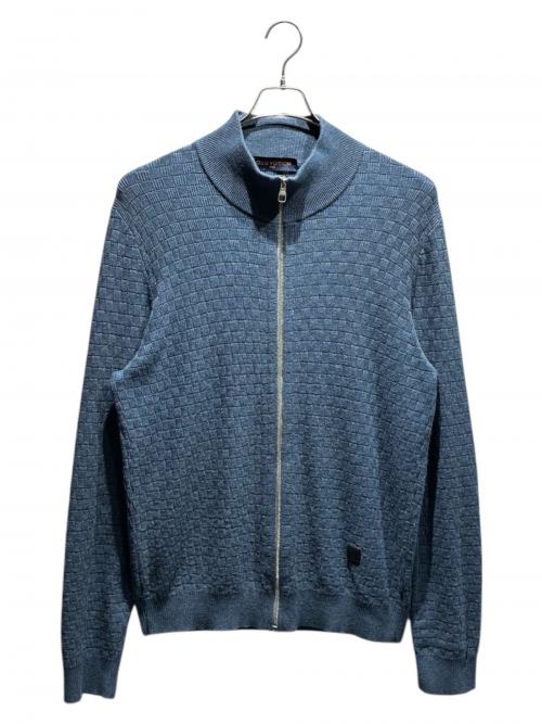 LOUIS VUITTON（ルイ ヴィトン）LOUIS VUITTON (ルイ ヴィトン) ダミエニットジャケット ネイビー サイズ:XXLの古着・服飾アイテム
