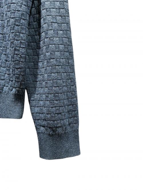 LOUIS VUITTON（ルイ ヴィトン）LOUIS VUITTON (ルイ ヴィトン) ダミエニットジャケット ネイビー サイズ:XXLの古着・服飾アイテム