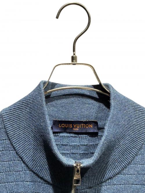 LOUIS VUITTON（ルイ ヴィトン）LOUIS VUITTON (ルイ ヴィトン) ダミエニットジャケット ネイビー サイズ:XXLの古着・服飾アイテム