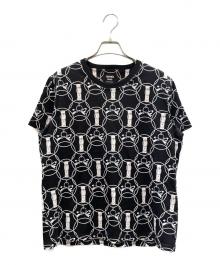 HERMES（エルメス）の古着「 LA PROMENADE DU MATIN/総柄Tシャツ」｜ブラック