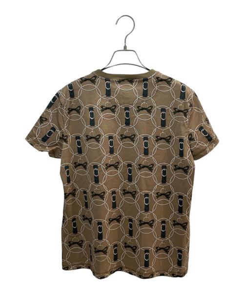 HERMES（エルメス）HERMES (エルメス) 総柄Tシャツ ブラウン サイズ:40の古着・服飾アイテム