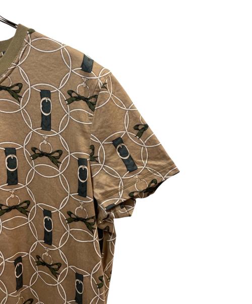 HERMES（エルメス）HERMES (エルメス) 総柄Tシャツ ブラウン サイズ:40の古着・服飾アイテム