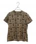 HERMES（エルメス）の古着「総柄Tシャツ」｜ブラウン