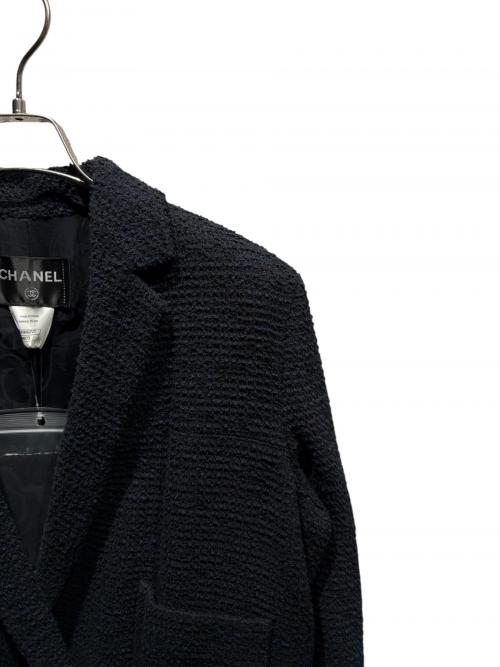 CHANEL（シャネル）CHANEL (シャネル) ツイードダブルジャケット ネイビー サイズ:40の古着・服飾アイテム