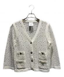 CHANEL（シャネル）の古着「ココボタンカーディガン/P43331K04388 」｜ホワイト