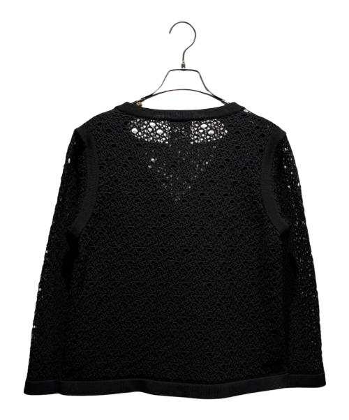 CHANEL（シャネル）CHANEL (シャネル) ココボタンカーディガン ブラック サイズ:42の古着・服飾アイテム