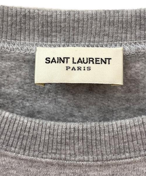 Saint Laurent Paris（サンローランパリ）Saint Laurent Paris (サンローランパリ) ロゴスウェット グレー サイズ:Mの古着・服飾アイテム