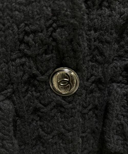 CHANEL（シャネル）CHANEL (シャネル) ココボタンニットジャケット P46845K05931 ブラック サイズ:34の古着・服飾アイテム