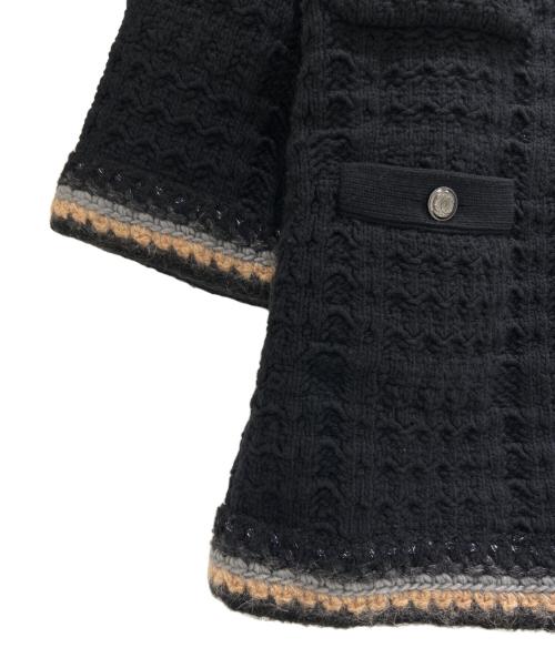 CHANEL（シャネル）CHANEL (シャネル) ココボタンニットジャケット P46845K05931 ブラック サイズ:34の古着・服飾アイテム