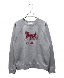 CELINE（セリーヌ）の古着「カシミヤ混サルキーロゴスウェット」｜グレー