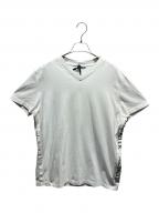 MONCLERモンクレール）の古着「VネックTシャツ」｜ホワイト