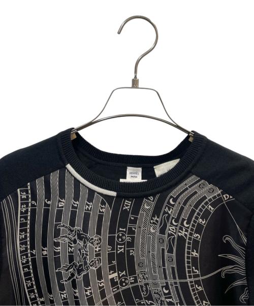 HERMES（エルメス）HERMES (エルメス) ツイルレーヌニット ブラック サイズ:40の古着・服飾アイテム