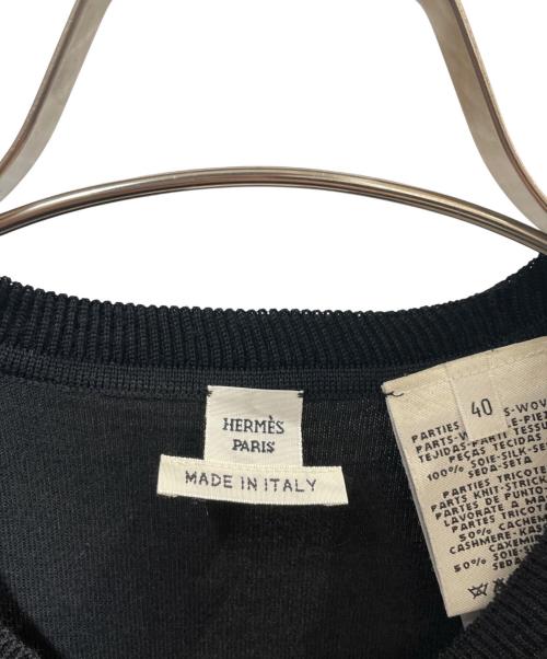 HERMES（エルメス）HERMES (エルメス) ツイルレーヌニット ブラック サイズ:40の古着・服飾アイテム
