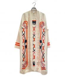 HERMES（エルメス）の古着「ツイルレーヌカーディガン」｜ベージュ