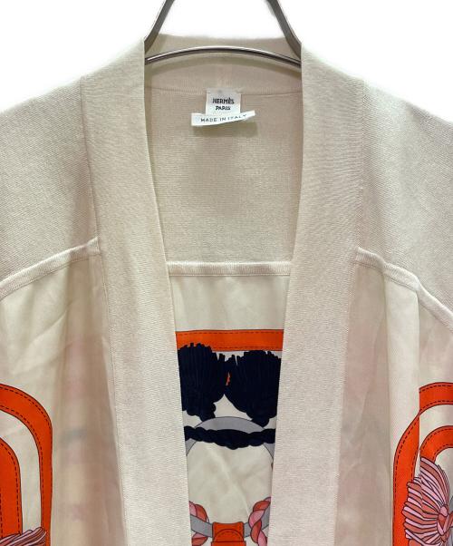 HERMES（エルメス）HERMES (エルメス) ツイルレーヌカーディガン ベージュ サイズ:42の古着・服飾アイテム
