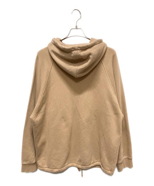 GUCCI（グッチ）GUCCI (グッチ) ヴィンテージロゴウェブストライプパーカー/ハーフジップパーカー ブラウン サイズ:Mの古着・服飾アイテム