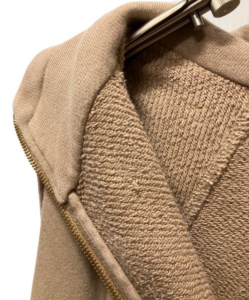 GUCCI（グッチ）GUCCI (グッチ) ヴィンテージロゴウェブストライプパーカー/ハーフジップパーカー ブラウン サイズ:Mの古着・服飾アイテム