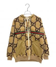 GUCCI（グッチ）の古着「GGボアブルゾン」｜ベージュ