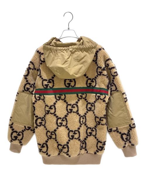GUCCI（グッチ）GUCCI (グッチ) GGボアブルゾン ベージュ サイズ:xsの古着・服飾アイテム