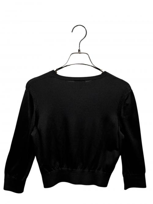 CHANEL（シャネル）CHANEL (シャネル) クロップドニット ブラック サイズ:34の古着・服飾アイテム