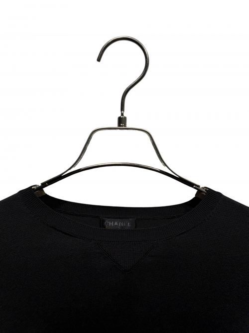 CHANEL（シャネル）CHANEL (シャネル) クロップドニット ブラック サイズ:34の古着・服飾アイテム