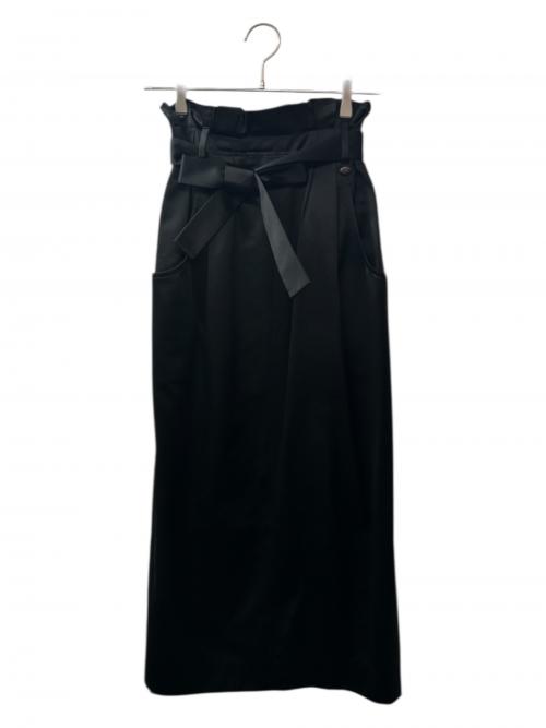 CHANEL（シャネル）CHANEL (シャネル) リボン付ロングスカート/P59897V08850 ブラック サイズ:34の古着・服飾アイテム