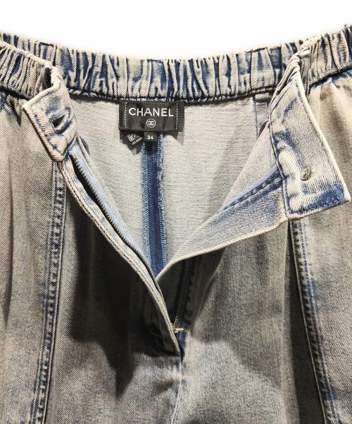 CHANEL（シャネル）CHANEL (シャネル) ワイドデニムパンツ/P73070V64637/2022年製 サイズ:34の古着・服飾アイテム