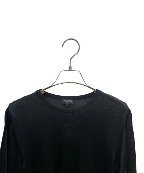 CHANEL（シャネル）CHANEL (シャネル) ココマークニット ブラック サイズ:34の古着・服飾アイテム