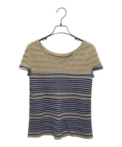 CHANEL（シャネル）CHANEL (シャネル) P60 ココマークボーダーニット サイズ:34の古着・服飾アイテム