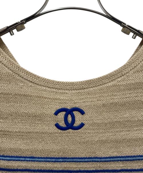 CHANEL（シャネル）CHANEL (シャネル) P60 ココマークボーダーニット サイズ:34の古着・服飾アイテム
