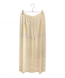 CHANEL（シャネル）の古着「ワイドパンツ」｜ホワイト