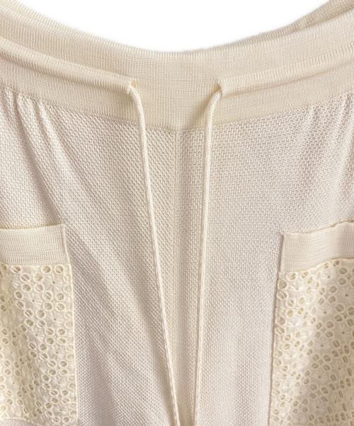 CHANEL（シャネル）CHANEL (シャネル) ワイドパンツ ホワイト サイズ:36の古着・服飾アイテム