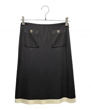 中古・古着通販】CHANEL (シャネル) ココボタンニットスカート