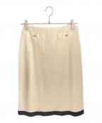 CHANELシャネル）の古着「ニットスカート」｜ホワイト×ブラック