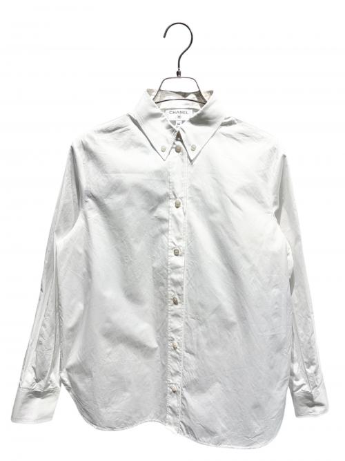 CHANEL（シャネル）CHANEL (シャネル) ボタンダウンシャツ ホワイト サイズ:34の古着・服飾アイテム