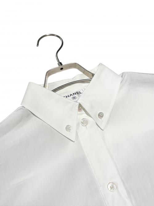 CHANEL（シャネル）CHANEL (シャネル) ボタンダウンシャツ ホワイト サイズ:34の古着・服飾アイテム