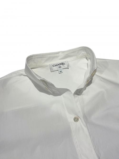 CHANEL（シャネル）CHANEL (シャネル) ボタンダウンシャツ ホワイト サイズ:34の古着・服飾アイテム