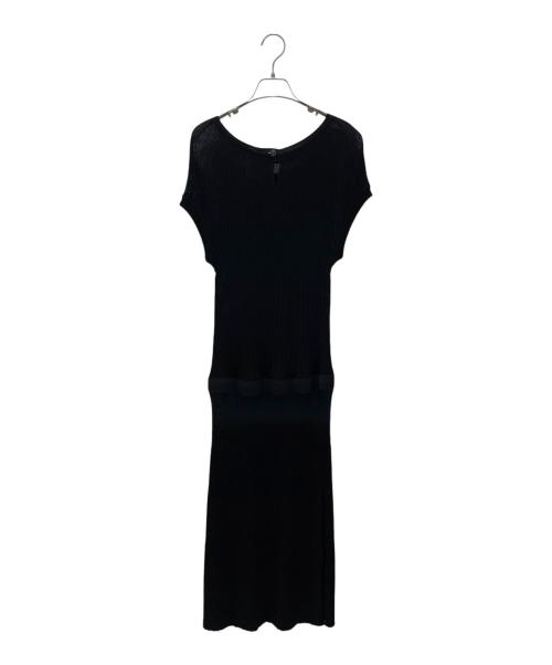 CHANEL（シャネル）CHANEL (シャネル) ココボタンニットワンピース ブラック サイズ:40の古着・服飾アイテム