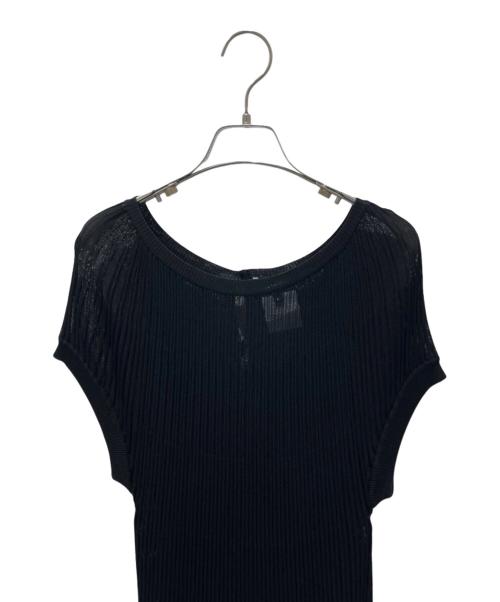CHANEL（シャネル）CHANEL (シャネル) ココボタンニットワンピース ブラック サイズ:40の古着・服飾アイテム