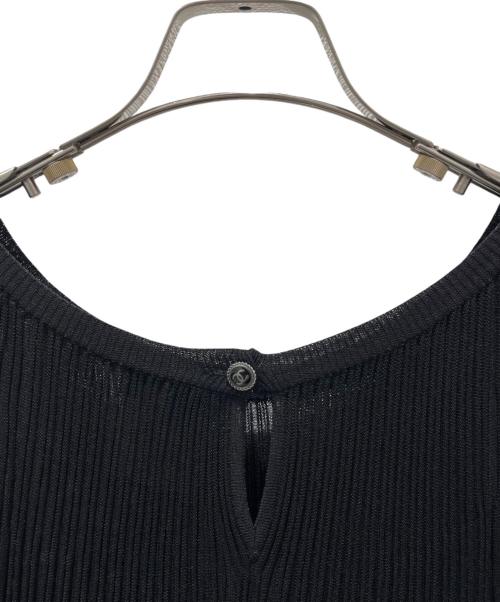 CHANEL（シャネル）CHANEL (シャネル) ココボタンニットワンピース ブラック サイズ:40の古着・服飾アイテム