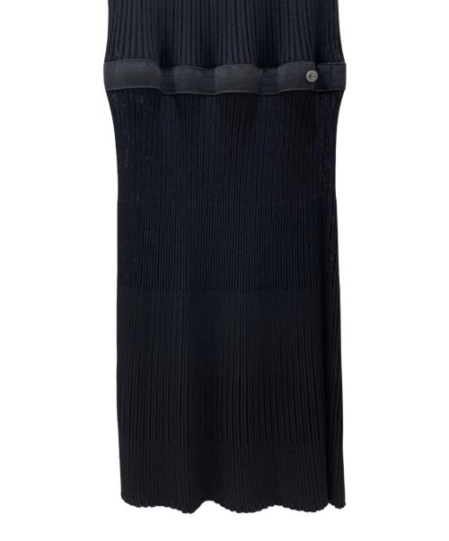 CHANEL（シャネル）CHANEL (シャネル) ココボタンニットワンピース ブラック サイズ:40の古着・服飾アイテム