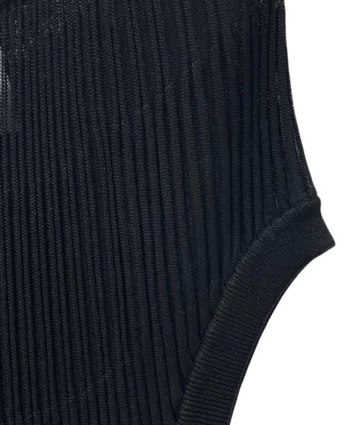 CHANEL（シャネル）CHANEL (シャネル) ココボタンニットワンピース ブラック サイズ:40の古着・服飾アイテム