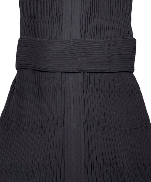CHANEL（シャネル）CHANEL (シャネル) P43 ベルト付ニットワンピース ブラック サイズ:38の古着・服飾アイテム