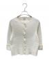 CHANEL（シャネル）の古着「パールボタンカーディガン」｜ホワイト