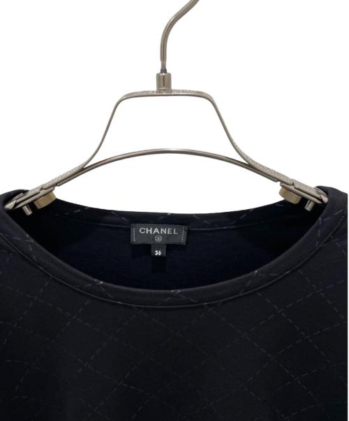 CHANEL（シャネル）CHANEL (シャネル) ココマーク 半袖カットソー ブラック サイズ:36の古着・服飾アイテム